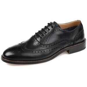 Thomas & Vine Mens Franklin Wingtip Oxford Shoe Comfort Lace Up Black SZ 9 M